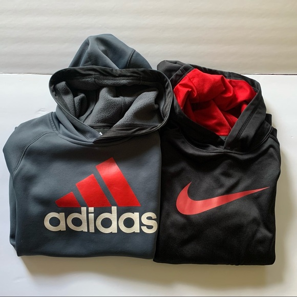 Nike Other - NIKE & ADIDAS Sweatshirt Hoodies Sz 8 10 12